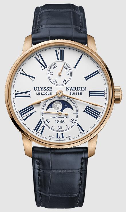 Ulysse Nardin Marine Torpilleur Moonphase Replica Watch Price 1192-310-0A/1A